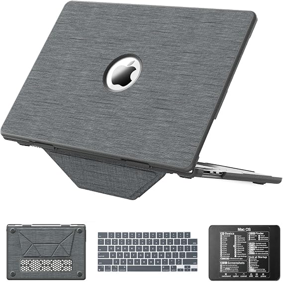 KAIJIAbox Compatible with MacBook Air 15 inch Case M5 M4-M2 2026-2023, Grey
