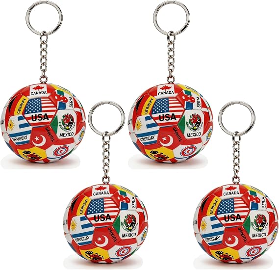 Crethinkaty Soccer Keychain Set