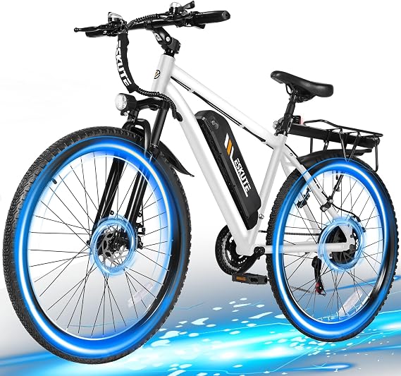 Electric Bike for Adults 27.5" Mountain E-Bike, 21-Speed, 1200W Peak Brushless Motor 28MPH, 48V 10.4Ah Removable Battery, Up to 55 Miles Range, Step Over Commuter E-MTB