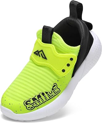 Boys Girls Lightweight Breathable Running Sneakers - Non Slip Athletic Tennis Shoes for Kids - Fashion Sport Walking Cushion Comfortt