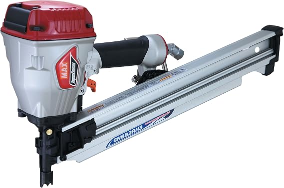MAX USA CORP SuperFramer SN883RH3 21 Degree Framing Full Round Head Stick Nailer up to 3-1/4"