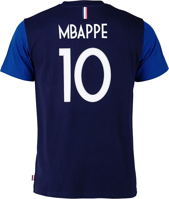 FFF France Football Team T-Shirt – Kylian Mbappé –Official Collection Children’s/Boy’s Size