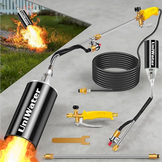 Upgraded Propane Torch Weed Burner,High Output 1800000 BTU,Built-in Igniter