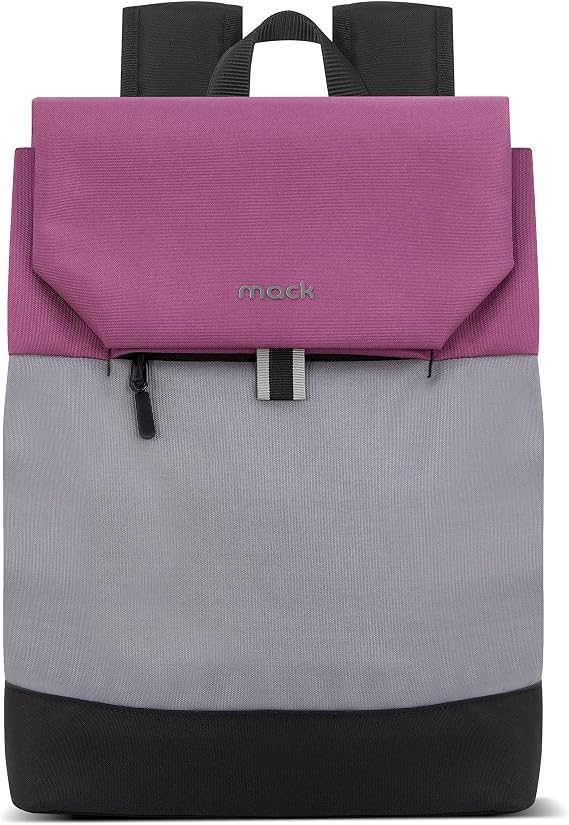 Mack Zen Eco MCE-1303 Sırt Çantası - Macbook Çantası, Hırsızlığa Karşı Koruma, Küçük, Mini, 13-14 inç Laptop, Günlük ve İş Kullanımı, Şık Tasarım, Üniversite ve Okul İçin, Bordo Gri