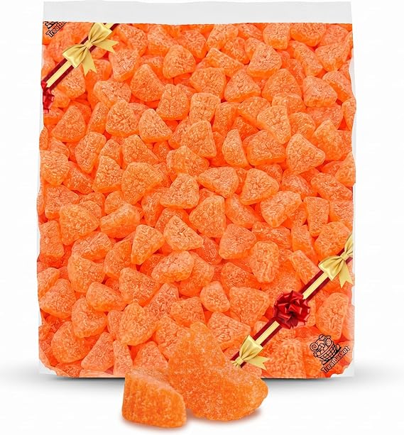 Orange Slices Gummies Candy, 2 lb Bag, Soft Chewy Sugar Coated Jelly