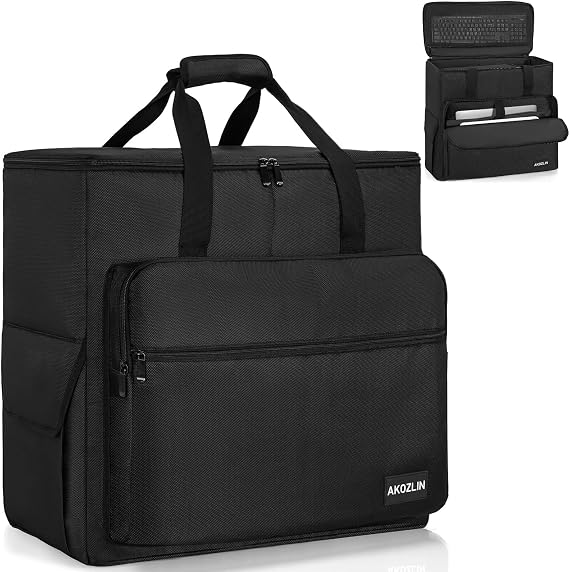 AKOZLIN PC Travel Case Computer Desktop Carrying Case