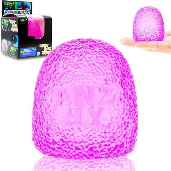 ANZHY Sensory Balls, Kids Textured Multi Ball for Sensory Exploration, Soft Sensory Squeeze Toys for Boys Girls, Age 3 to Adult(Purple Balls)