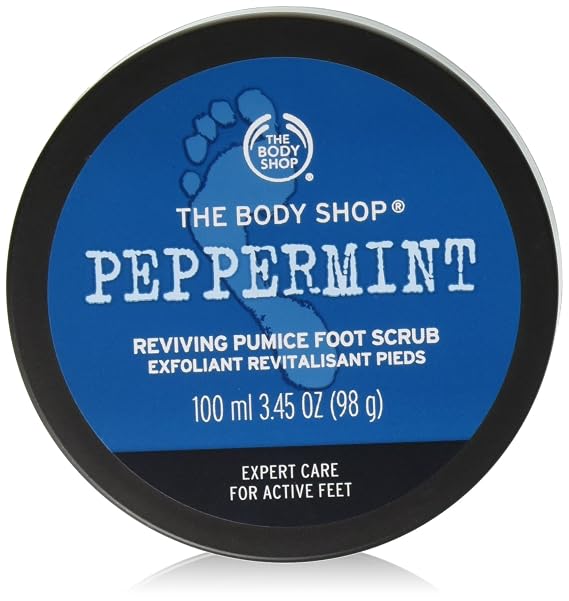 The Body Shop Peppermint Reviving Pumice Exfoliating Foot Scrub, 3.4 Fl Oz