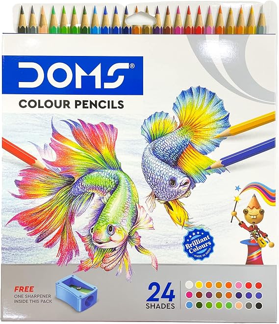 DOMS Creativ Combo Jumbo Oil Pastel 25 Shades FSC 24 Shade Pencil Colour