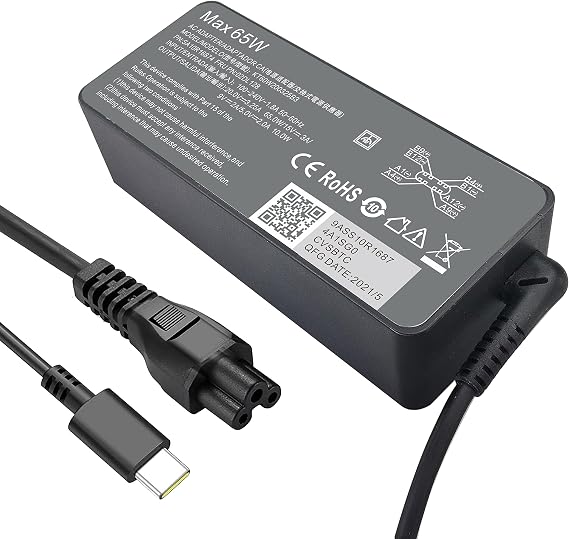 65w USB C Chromebook Charger for Lenovo,Hp,Dell, Acer, Asus, Samsung, Universal USB C Laptop Charger for HP Chromebook X360/Spectre X360 Compatible with Lenovo Thinkpad Yoga Type C Power Cord