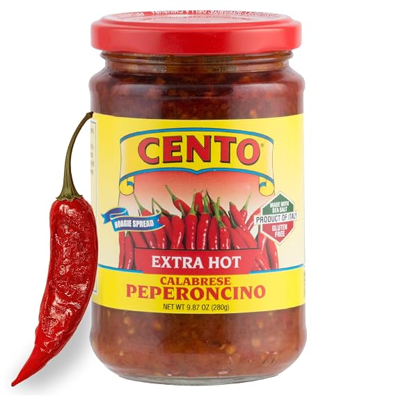 Cento Extra Hot Calabrese Peperoncino Spread, Made in Italy, 9.87 oz