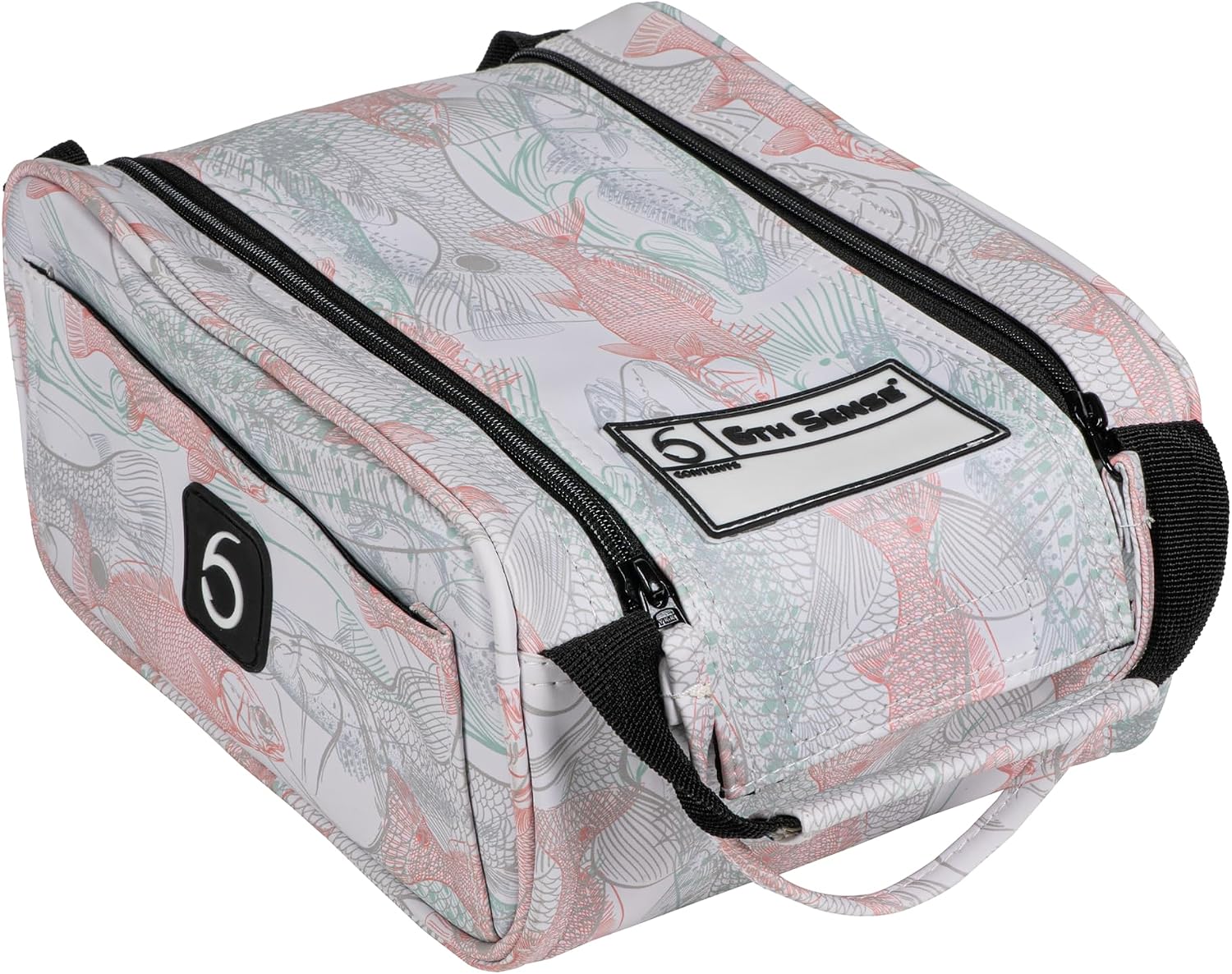 6th Sense Fishing Large Bait Bag – Durable Soft-Sided Storage for Soft Plastics - Perfect for Bass and Crappie Fishing Inshore - Coral