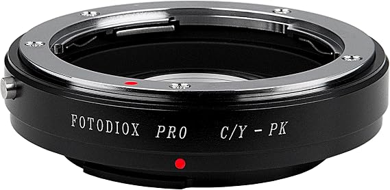 Fotodiox PRO Lens Mount Adapter, Contax Yashica (C/Y) Mount Lens to Pentax K (PK) Mount DSLRS Cameras, CY-PK PRO