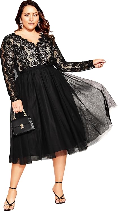 City Chic Women's Plus Size Cocktail Dress - Rare Beauty