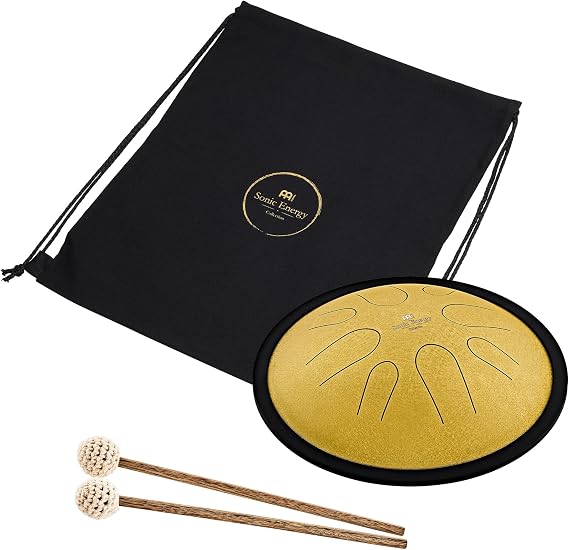 Meinl Sonic Energy Steel Tongue Drum Percussion Instrument 10", 8 Notes with Mallets, Bag for Musician Gift, Meditation, Yoga, Sound Baths