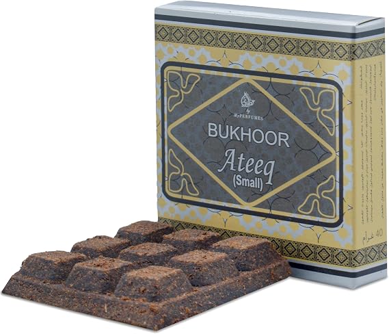 Otoori Ateeq Bakhoor Incense - Best Arabian Amber Oud Use on Charcoal and Electric Incense Burner (1 Pack)