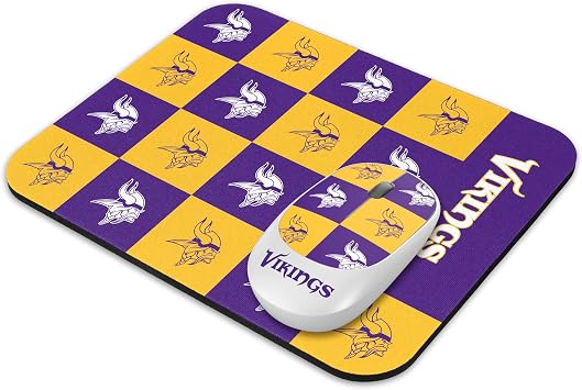 SOAR NFL Wireless Mouse and Mouse Pad- Checkered