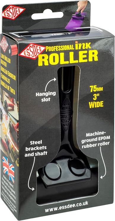 ESSDEE DR3B Professional Roller/Brayer 75mm, Black