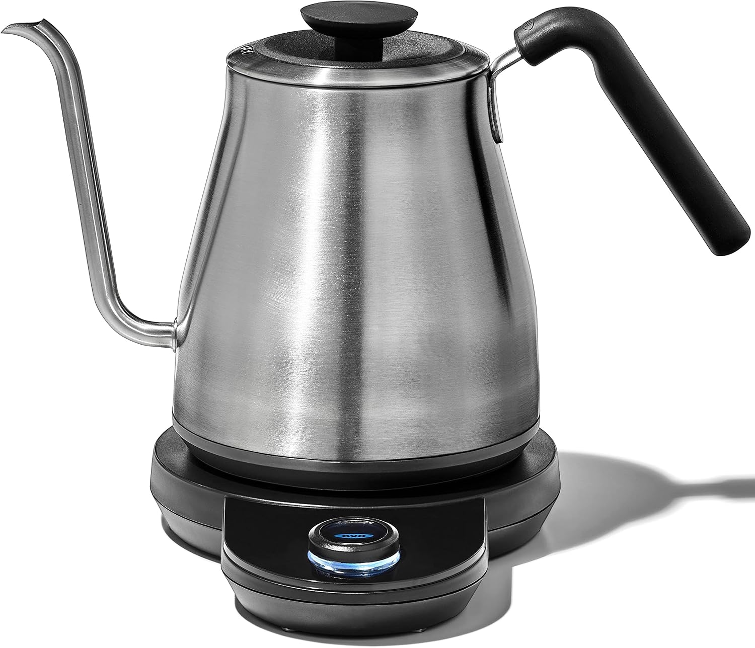 zagg 1 oxo on adjustable temperature electric pour-over kettle 188 stainless steel