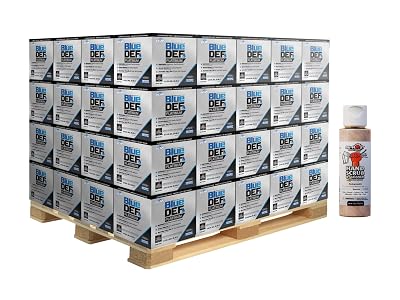 BlueDEF DEG002 Platinum Diesel Exhaust Fluid 2.5 Gallon Jug 80 Pack Bundle with 1-Pack DU-Most Walnut Hand Scrub Travel Size, 4 oz