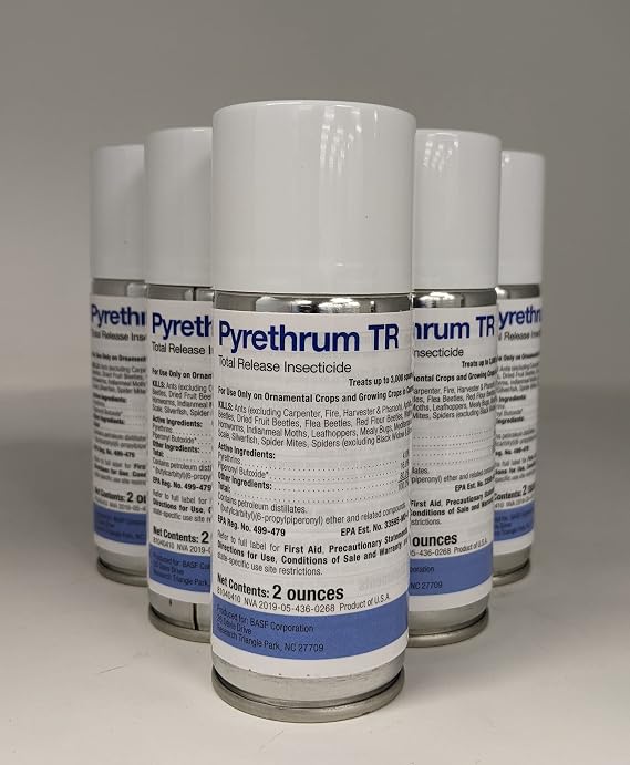 BASF Pyrethrum TR Total Release Fogger - Botanical Insecticide - 6 Count Pack - 6000 Sq Ft Coverage