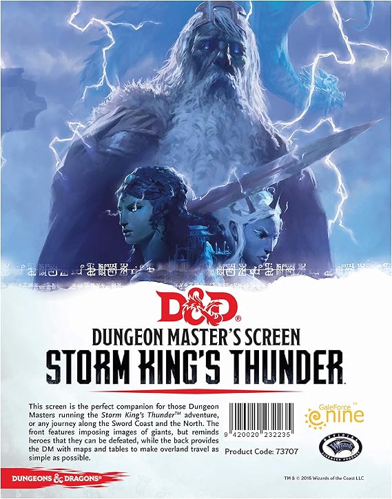 Gale Force Nine Storm Kings Thunder - DM Screen