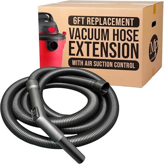 MP Maresh Products Vacuum Hose Extension Replacement, 6ft x 1-1/4inch Hose