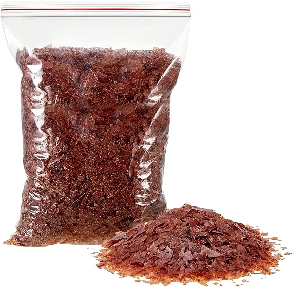Fabbay1.1 Lb/ 17.6 oz Brown Shellac Flakes Shellac Finish for Home Wood Craft Decoration Household Painting Supplies
