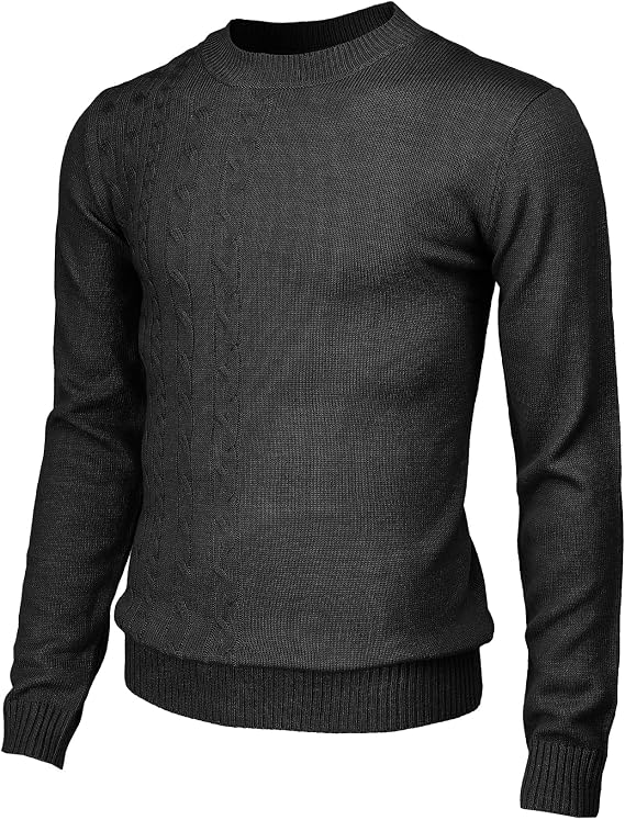 H2H Mens Casual Slim Fit Pullover Sweaters Knitted Long Sleeve Basic Designed