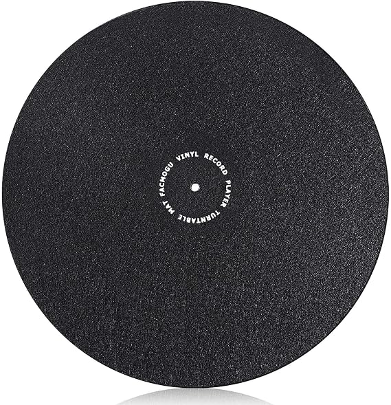 Facmogu 12in Turntable Mat for Record Player, Anti Static Wool Felt Slipmat
