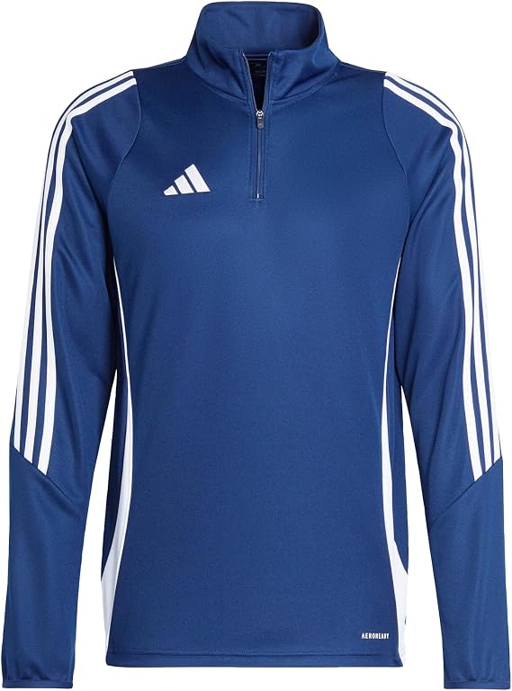 adidas Men's Tiro24 Training Top Sweatshirt, team navy blue 2/white, L