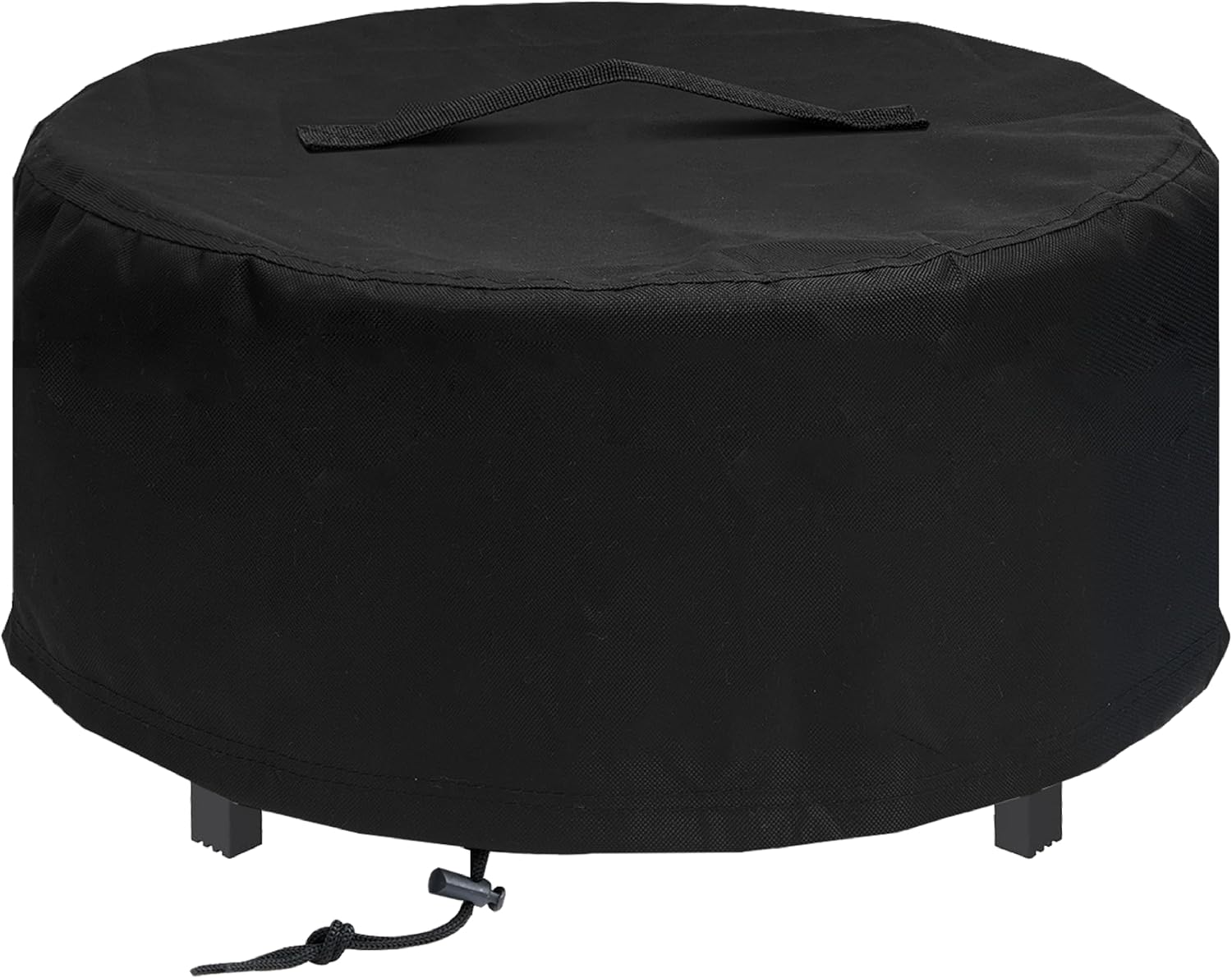 Fire Pit Cover for Solo Stove - Surround Tabletop Shelter, Elevation for Ranger & Bonfire Fire Pits, Black, 44 D x 20 H