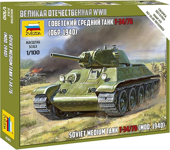 Zvezda Soviet Tank T-34/76 SnapKit