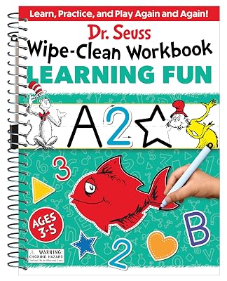 Dr. Seuss Wipe-Clean Workbook: Learning Fun: Activity Workbook for Ages 3-5 Dr. Seuss Workbooks Paperback November 1, 2022