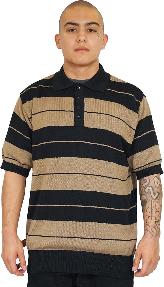FB County Charlie Brown Polo Shirt, Cotton Blend, Collared | Original, Cotton Blend, Collared, Short Sleeve Button Down, Streetwear, for Men & Women