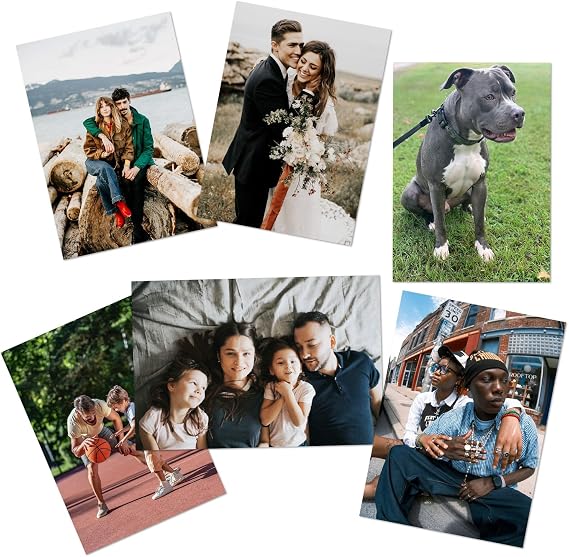ZXDZSM Custom Photo Prints Personalized Photo Standard Size Glossy (4 x 6 inches, 6 Pcs, UNFRAMED