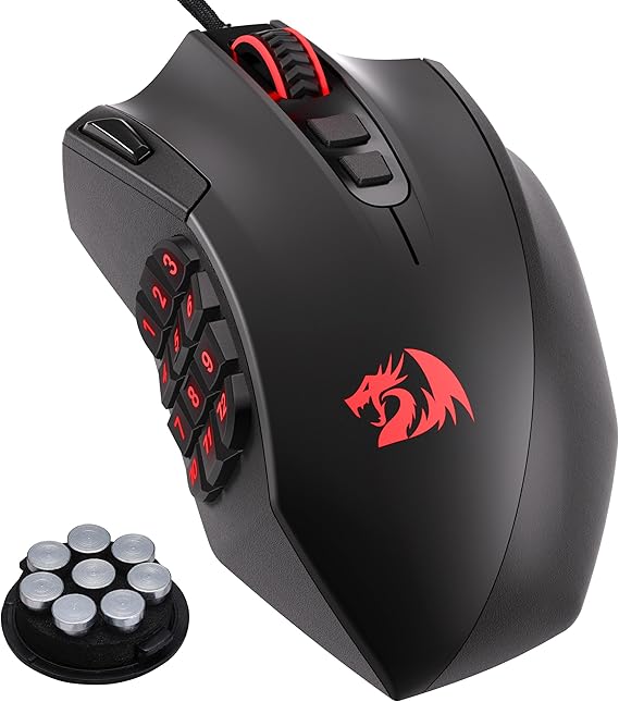 Redragon M921 Wired RGB MMO Gaming Mouse 12400 DPI Remapping Keys