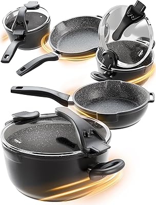 STONELINE Cookware Set 8 Pieces