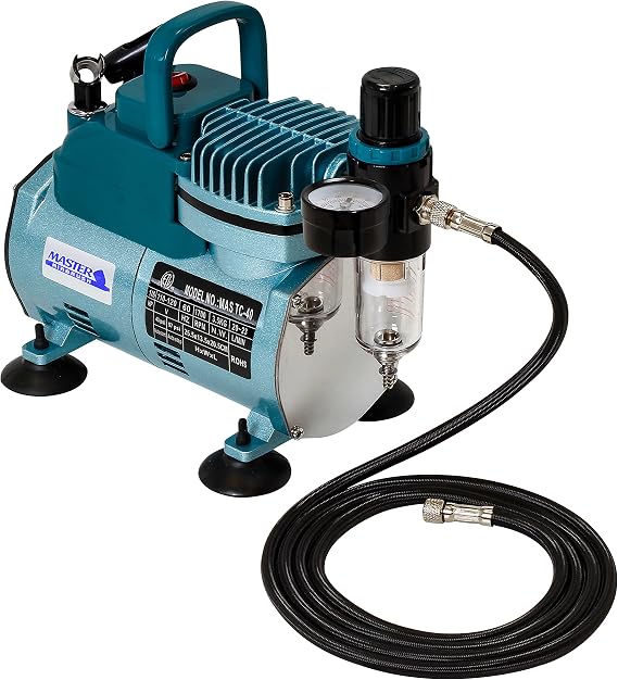 Master Airbrush Model TC-40 Air Brush Compressor Kit - Cool Runner