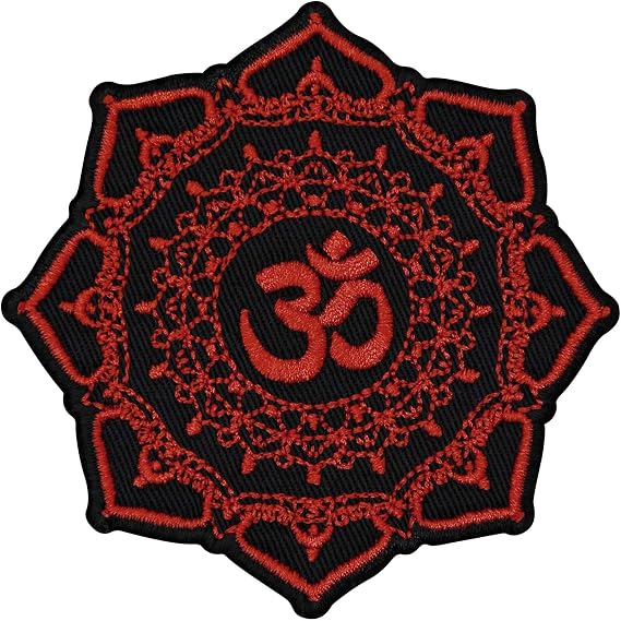 Rocking Planet Ancient Indian Mandala Patch Embroidered Badge Biker Applique Iron On Sew On Emblem