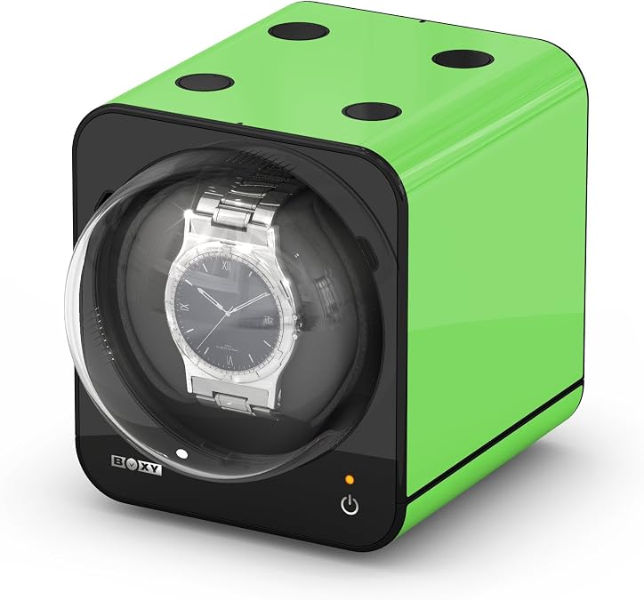 Boxy Fancy Brick Single Automatic Watch Winder with Adapter Parent