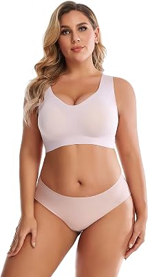Soft Cups Smoothing Bras for Women No Wire, Seamless Wirefree Bra No Underwire