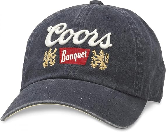 Coors Banquet Underside Brim Logo Adjustable Hat Blue