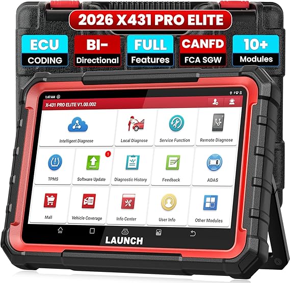 LAUNCH X431 PRO Elite 2026 New Bidirectional Scan Tool, ECU Coding
