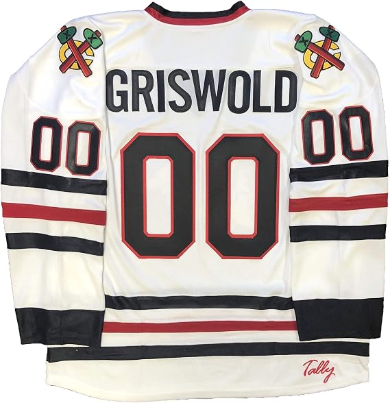 Griswold Jersey - $89 with Embroidered Twill Crests and Twill Sleeve Numbers (White