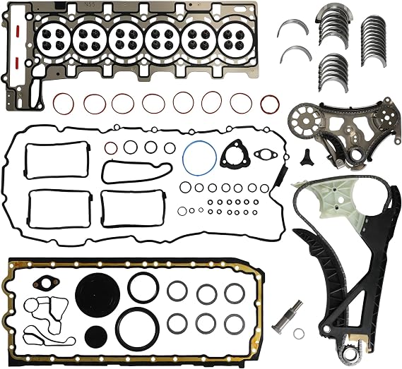 N55B30 3.0L Timing Chain Kit Timing Chain Cam Phaser Head Gasket