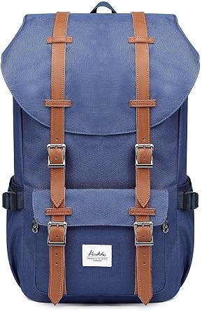 KAUKKO Laptop Backpack Travel Outdoor Weekend Bag Carry on Daypack Stylish and Durable Rucksack Hiking Backpack Fits 15.6"(EP5-BLUE-NEW)
