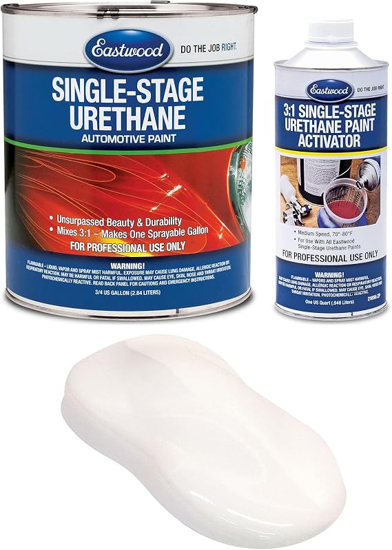 Eastwood 3:1 Pure White Single Stage Automotive Spray Paint 1 Sprayable Gallon Kit