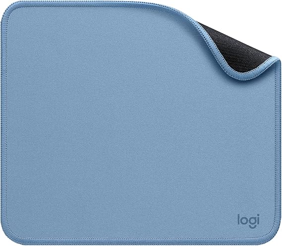 Logitech Studio Series Small Mouse Pad, Anti-Slip 9x8 Inches, Blue Grey