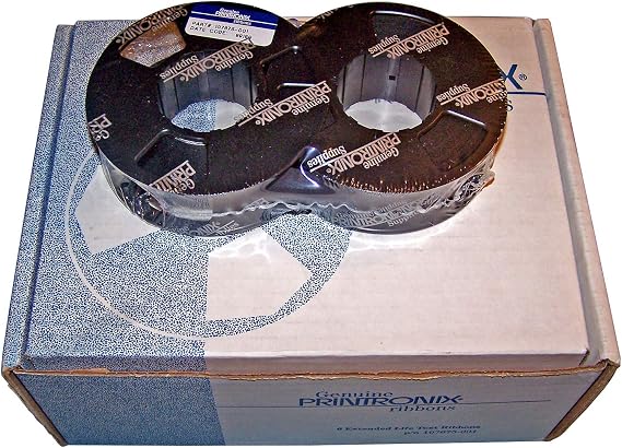 for Printronix P300 5 Mil Flat - Black 107675-001 Ribbon 6 Pack By Dataproducts